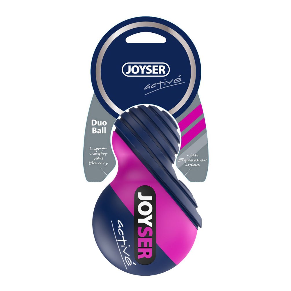 Joyser Active TPU DuoBall for Dogs (Blue/Pink)