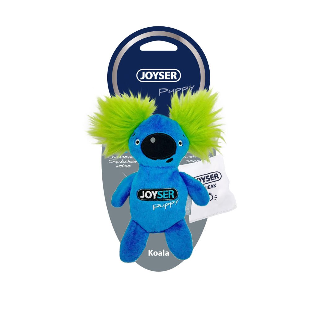 Joyser Puppy Koala with Replaceable Squeaker for Dogs (Blue)