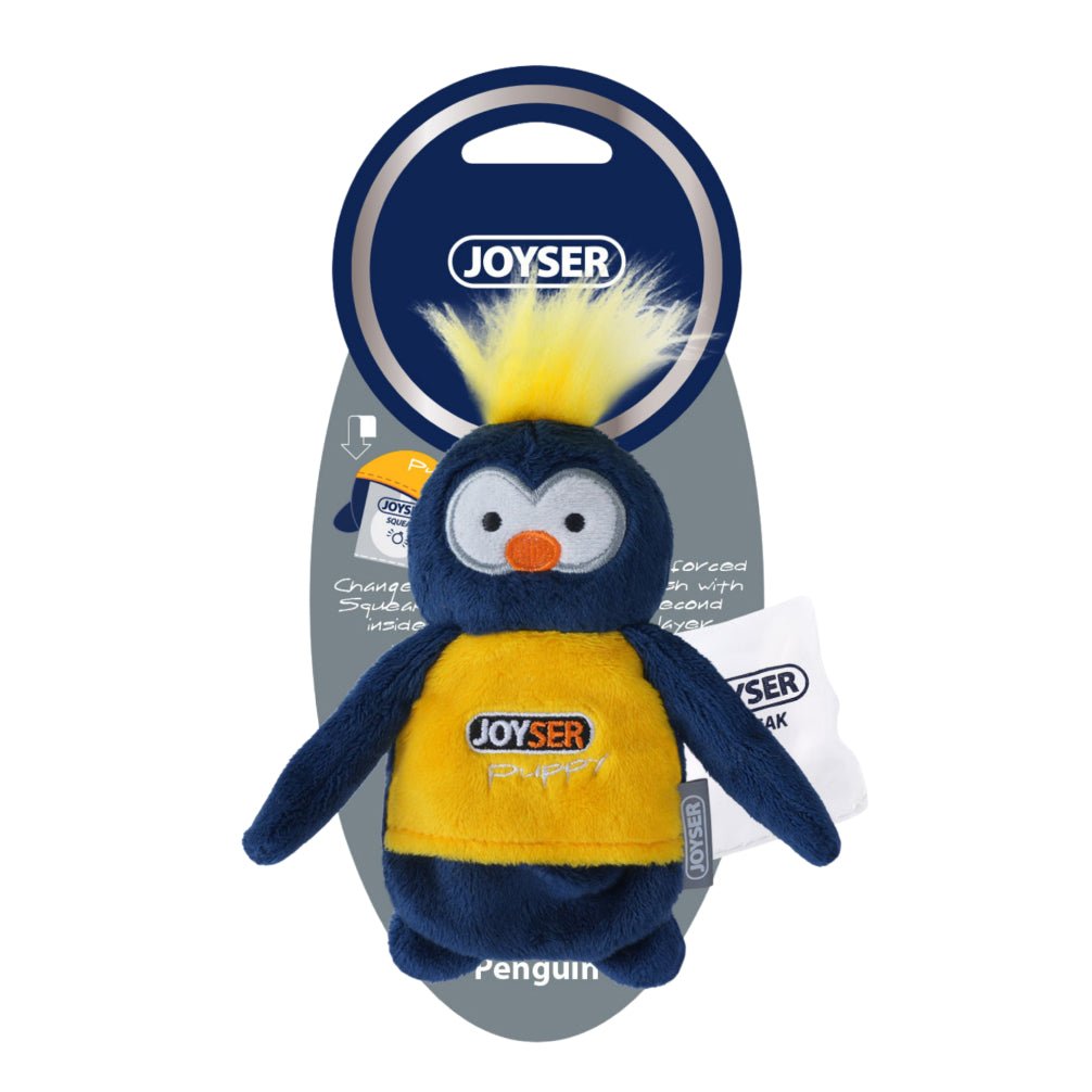 Joyser Puppy Penguin Plush Toy for Dogs (Dark Blue/Yellow) - Image 2