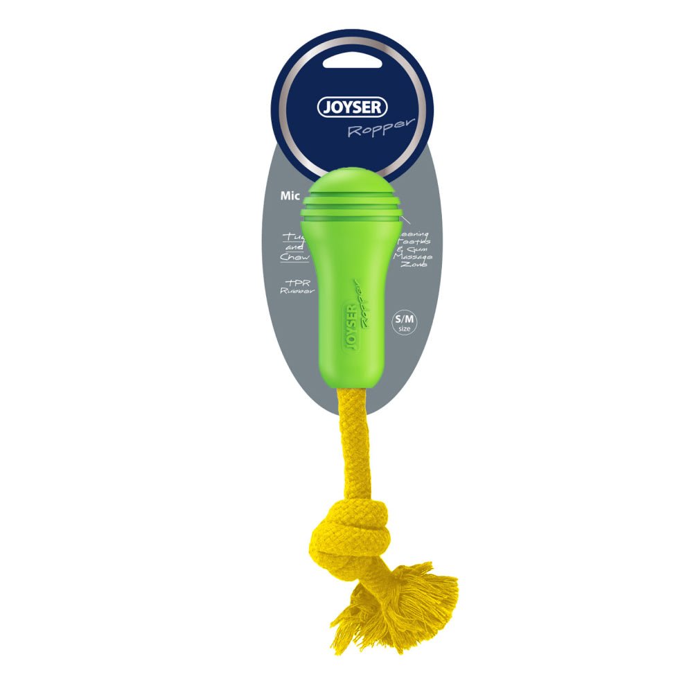 Joyser Ropper Chew Toy for Dogs (Yellow/Green) - Image 2