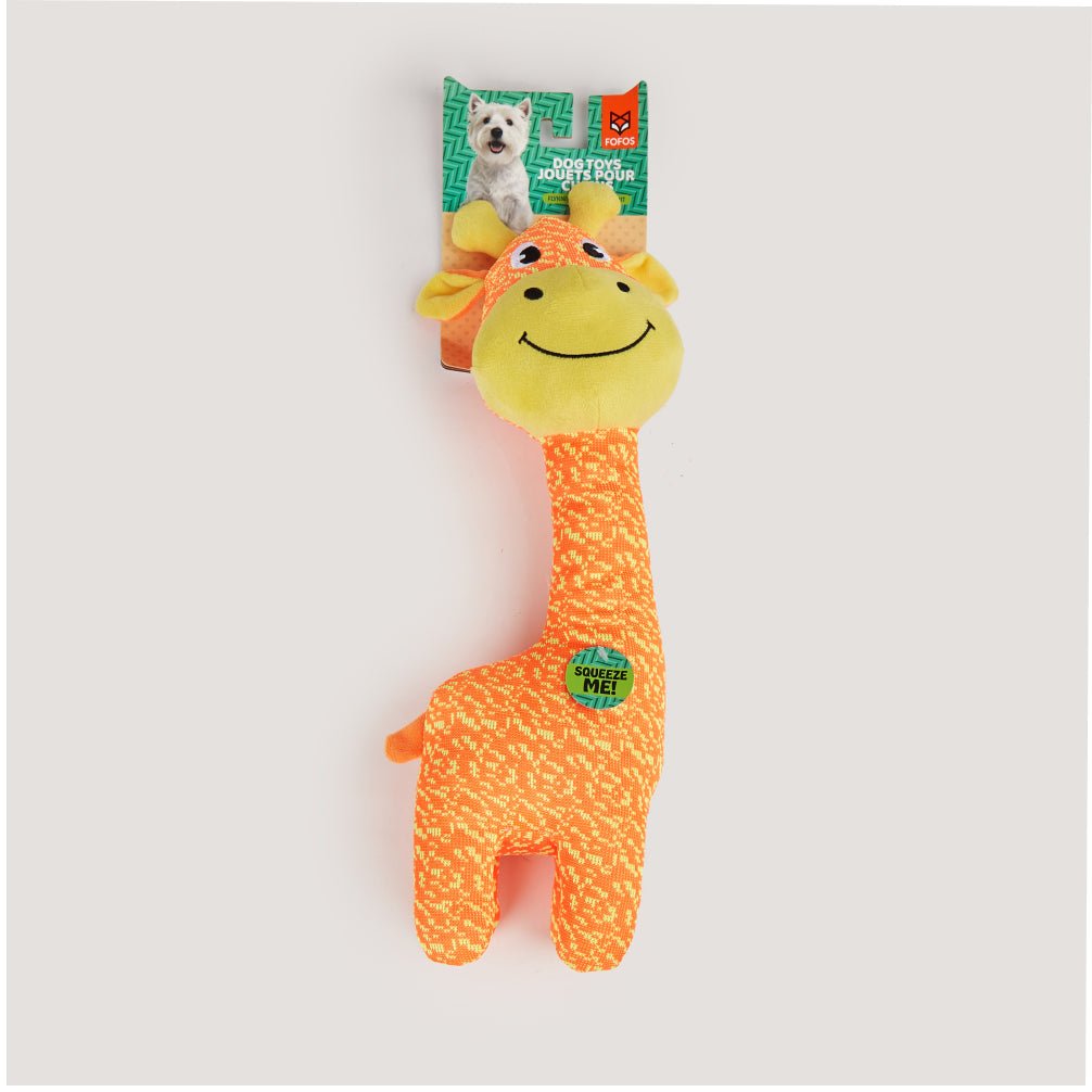 Fofos Giraffe Flyknit Toy for Dogs (Orange)