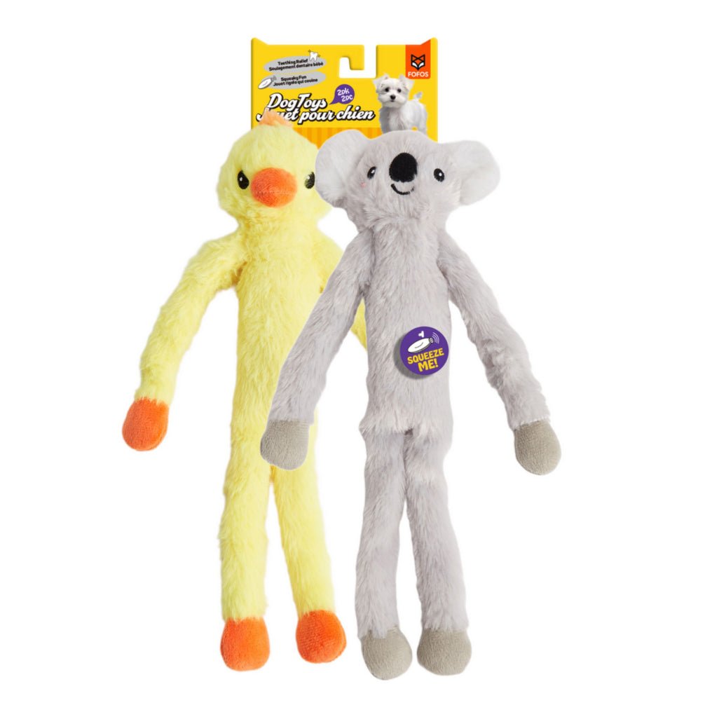 Fofos Duck and Koala Rope Tug Toy for Dogs