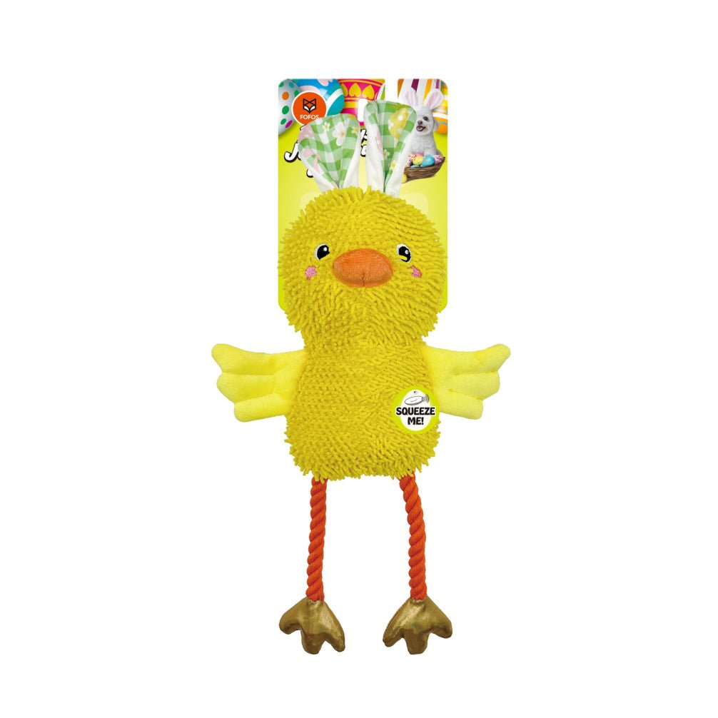 Fofos Easter Duck Noodle Plush Rope Toy for Dogs