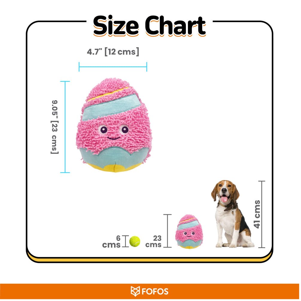 Fofos Easter Egg Noodle Plush Toy for Dogs - Image 3