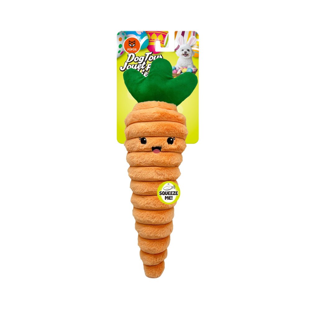 Fofos Easter Carrot Plush Toy for Dogs