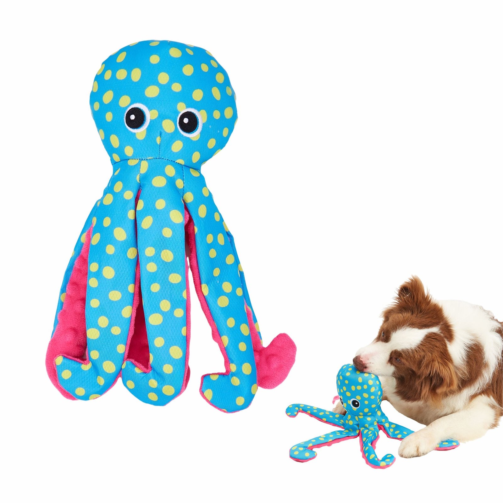 Fofos Octopus Sealife Plush Toy for Dogs (Blue) - Image 2