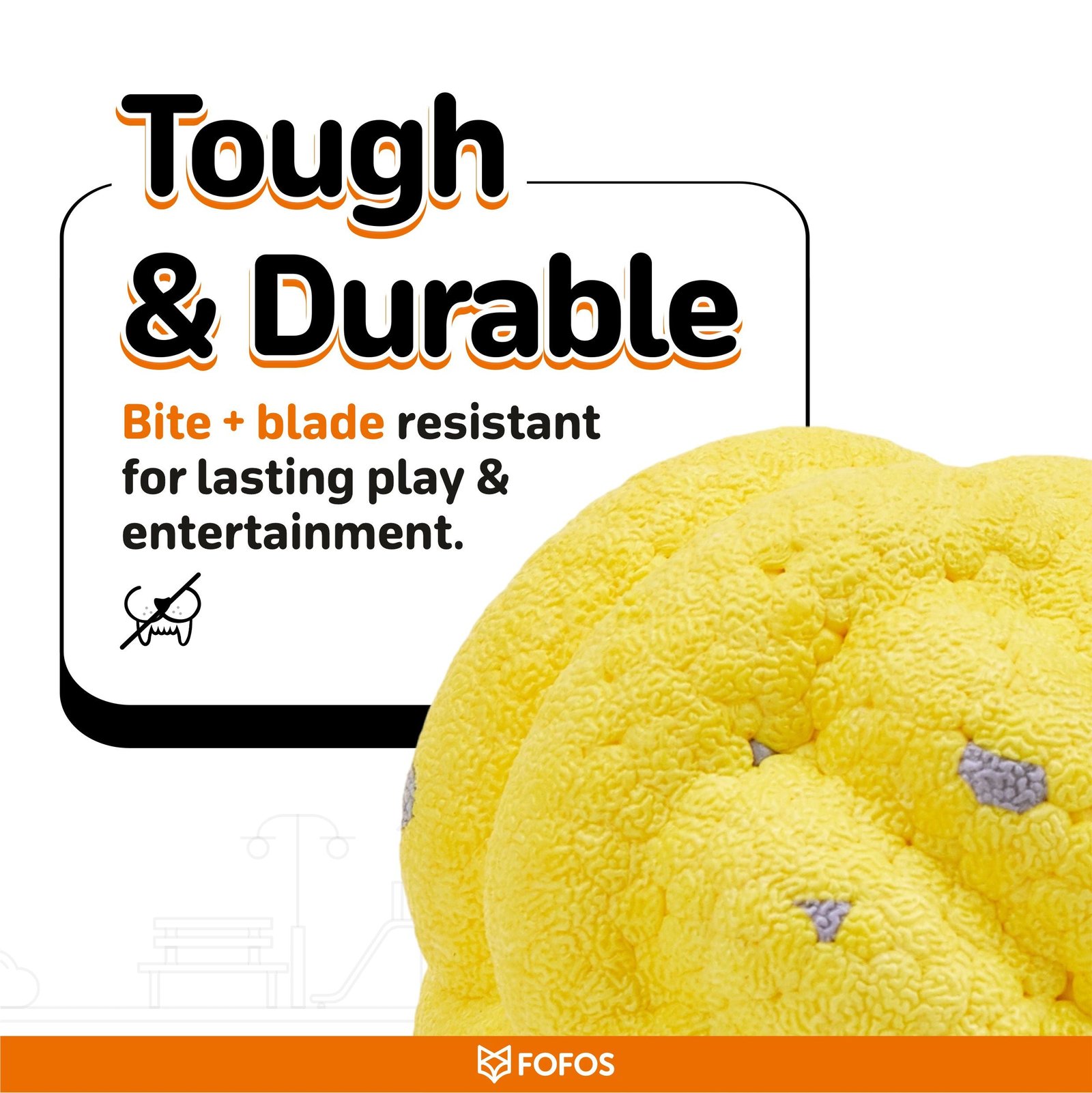 Fofos Cross Ball Super Bounce Toy for Dogs - Image 3