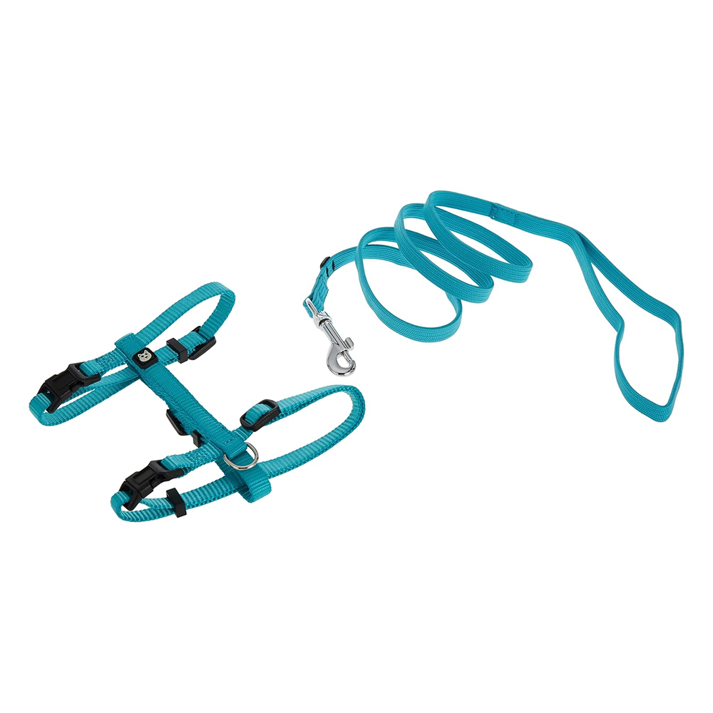 M Pets Catogo Harness & Leash for Cats (Blue)