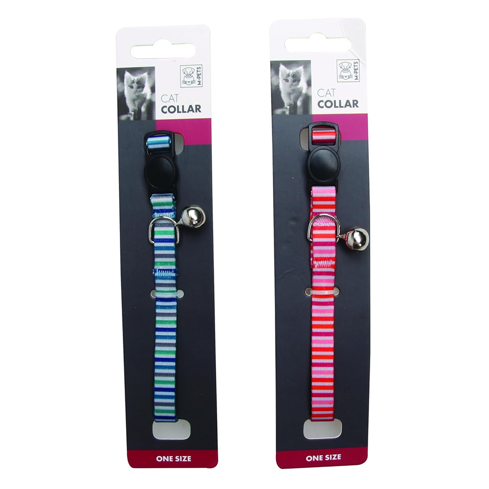 M Pets Stripes Collar for Cats