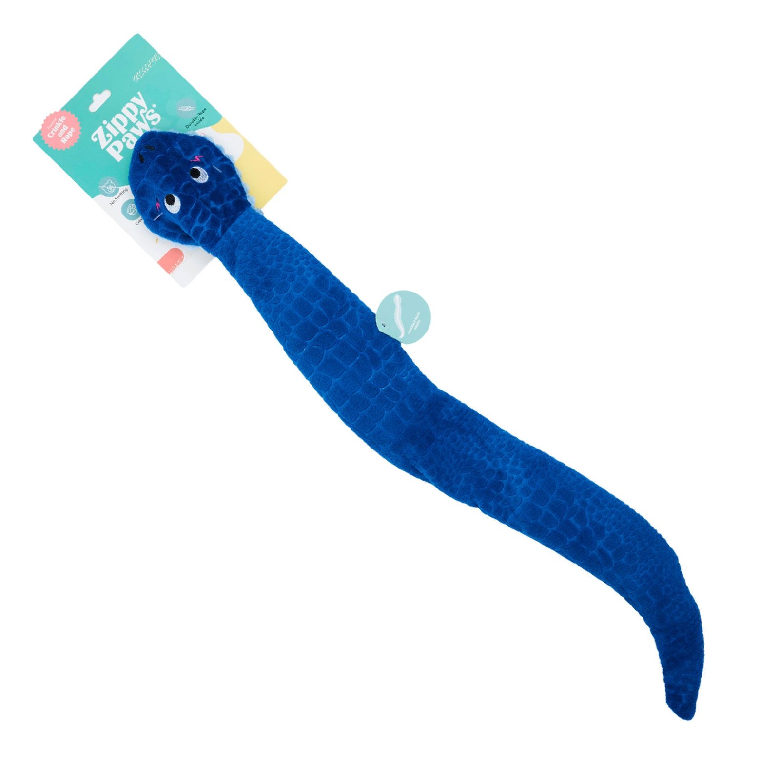 Zippy Paws Snake Reptilez Rope Toy for Dogs