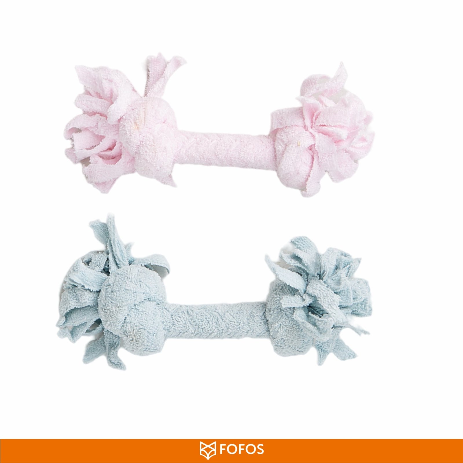 Fofos Terry Rope Knot Puppy Toy for Dogs (Blue)