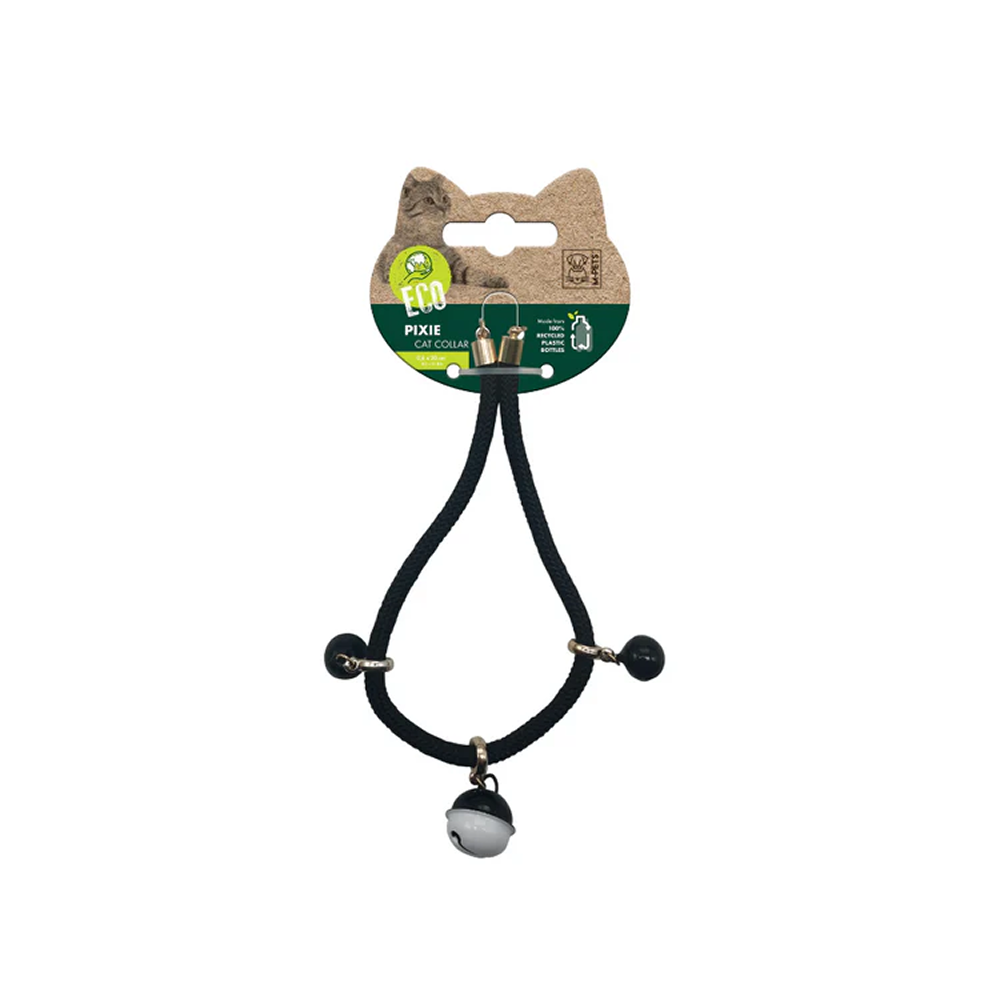 M Pets Pixie Eco Collar for Cats (Black)
